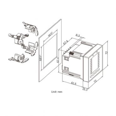 PMC-D726M, 72x72 mm Enerji Analiz�r�